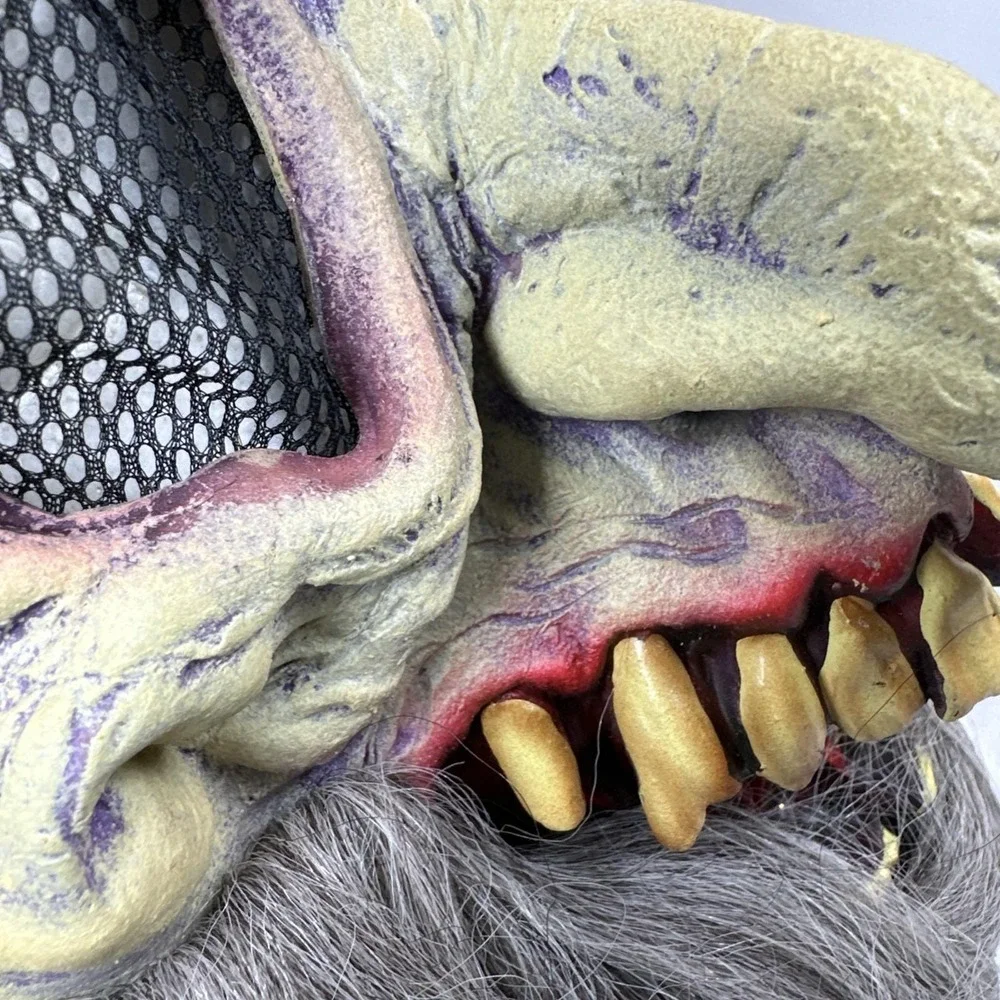 Vtg Paper Magic Group PMG Skull Mask Halloween Rubber Horror Cosplay